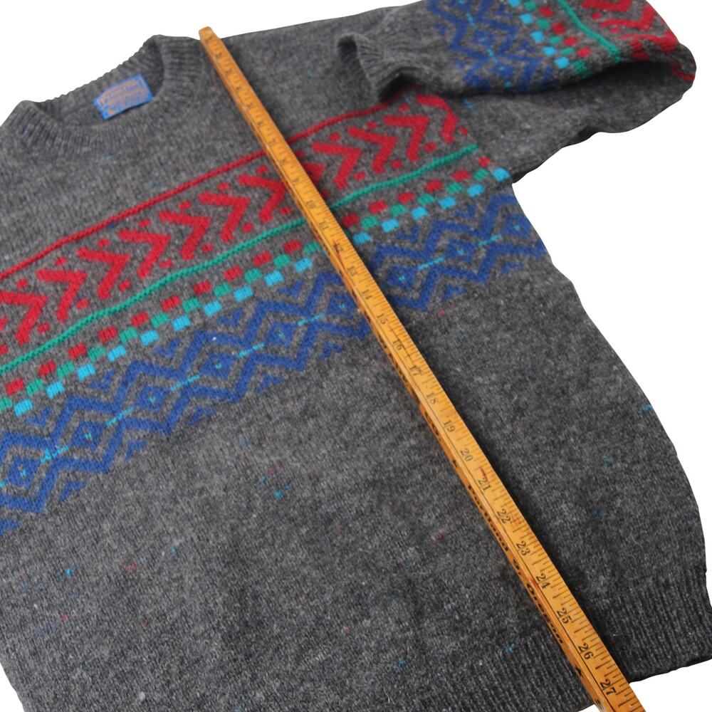 Vintage Pendleton Nordic Pattern %100 Wool Sweater - image 6